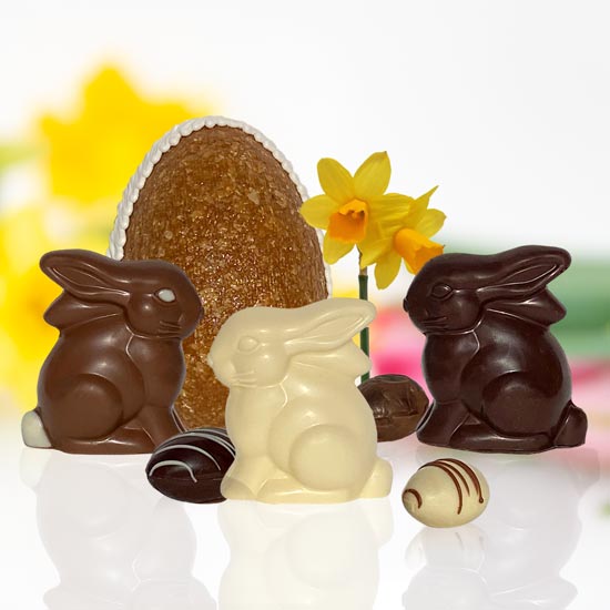 Osterschokolade: Hasen, Pralineneier, Krokanteier und vieles mehr