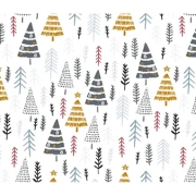 Motiv Weihnachtswald Logo-Banderole für Pralinenschachtel mit Motiv Weihnachtswald
