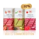 Ullis Sommeredition: Himbeerschokolade, Erdbeerschokolade und Matcha – weiße Schokolade mit Grüntee. Im Paket zum Sonderpreis.