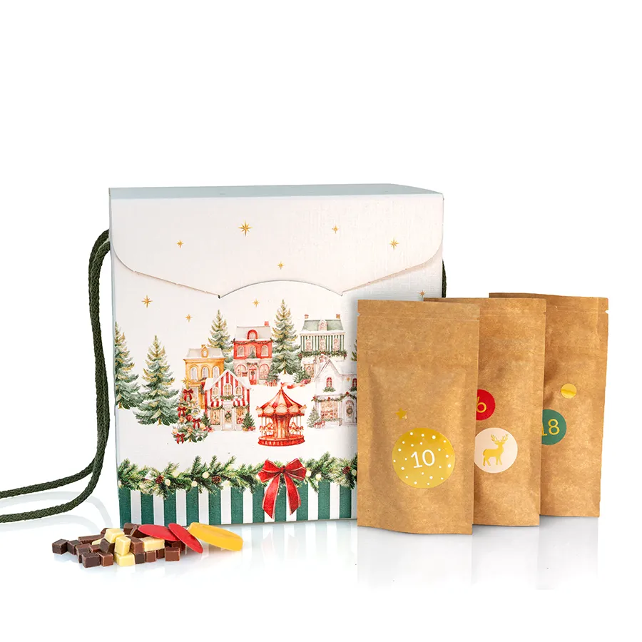 Adventskalender "Ulli´s Schoko Schätze" mit 24 Sorten handgemachter Schokolade